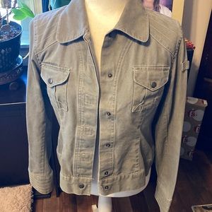 I.e. relaxed 100% cotton army green jacket size M